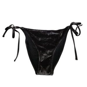 Love & Sports Women's Classic Coverage Tab String Side Bikini Bottom Velvet Sz L